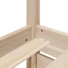 Tömör fenyőfa ágy matrac nélkül 75 x 190 cm