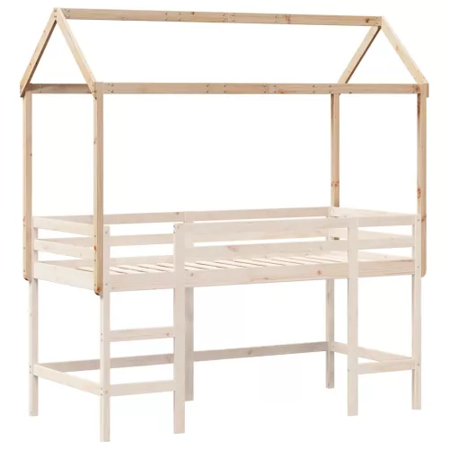 Tömör fenyőfa gyerekágytető 217 x 95,5 x 159 cm