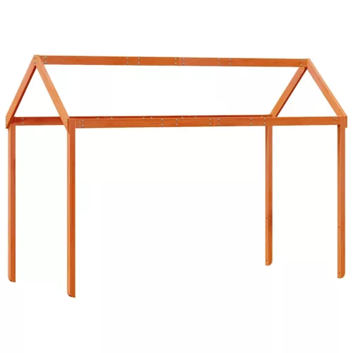 Viaszbarna tömör fenyőfa gyerekágytető 217 x 95,5 x 159 cm