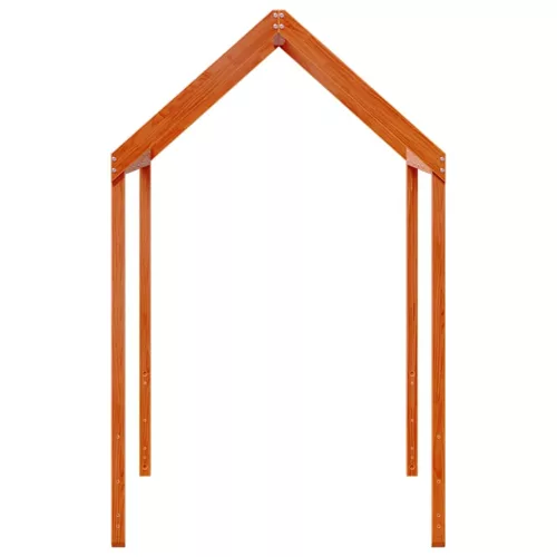 Viaszbarna tömör fenyőfa gyerekágytető 217 x 95,5 x 159 cm