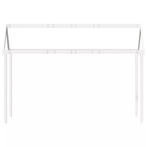 Fehér tömör fenyőfa gyerekágytető 207 x 80,5 x 151,5 cm