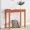 Viaszbarna tömör fenyőfa tálalóasztal 80x40x75 cm