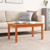 Viaszbarna tömör fenyőfa dohányzóasztal 80 x 50 x 40 cm