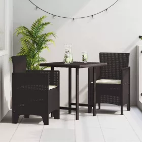 Kerti Szék 2 pcs Barna 53 x 49 x 85 cm PP