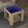 Sonoma tölgy szerelt fa dohányzóasztal LED-del 53 x 53 x 45 cm