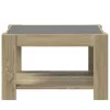 Sonoma tölgy szerelt fa dohányzóasztal LED-del 73 x 53 x 45 cm