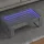 Betonszürke végtelen hatású LED-es dohányzóasztal 90x53x30 cm