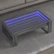 Szürke sonoma végtelen hatású LED-es dohányzóasztal 90x53x30 cm