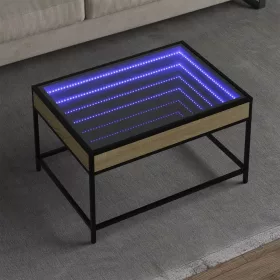   Sonoma tölgy végtelen hatású LED-es dohányzóasztal 70x50x41 cm
