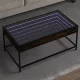Füstös tölgy végtelen hatású LED-es dohányzóasztal 90x50x41 cm