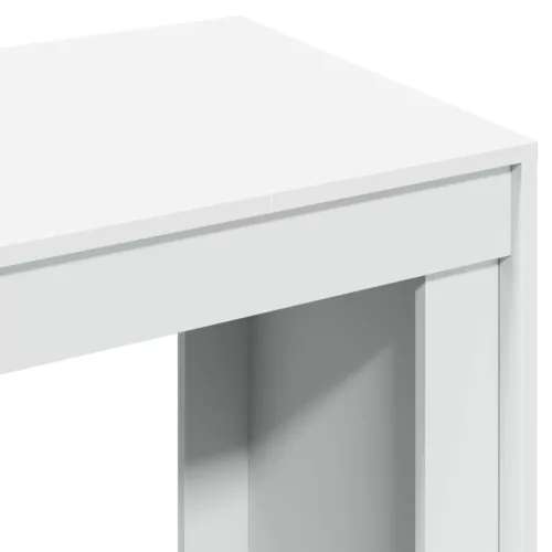 Fehér szerelt fa irodai asztal 123,5 x 73,5 x 75 cm