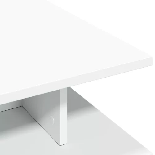 Fehér szerelt fa dohányzóasztal 102 x 55 x 35 cm