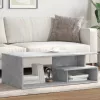 Betonszürke szerelt fa dohányzóasztal 102x55x35 cm
