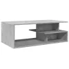 Betonszürke szerelt fa dohányzóasztal 102x55x35 cm