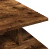 Füstös tölgy színű szerelt fa dohányzóasztal 102x55x35 cm