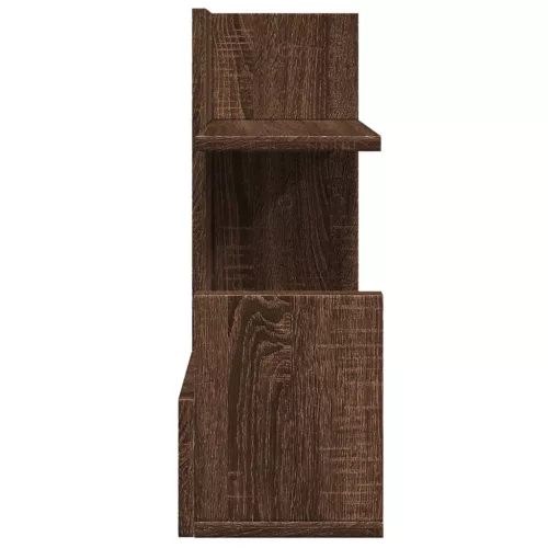 Barna tölgy színű szerelt fa asztali szervező 49 x 20 x 52,5 cm