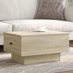   Sonoma tölgy színű szerelt fa dohányzóasztal 60 x 45 x 31 cm