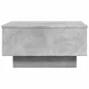 Betonszürke szerelt fa dohányzóasztal 60 x 45 x 31 cm