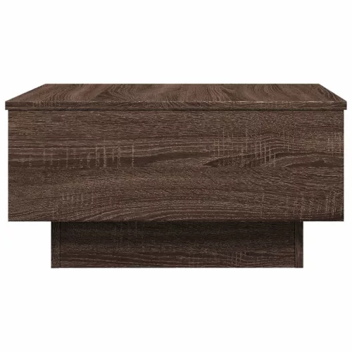 Barna tölgy színű szerelt fa dohányzóasztal 60 x 45 x 31 cm