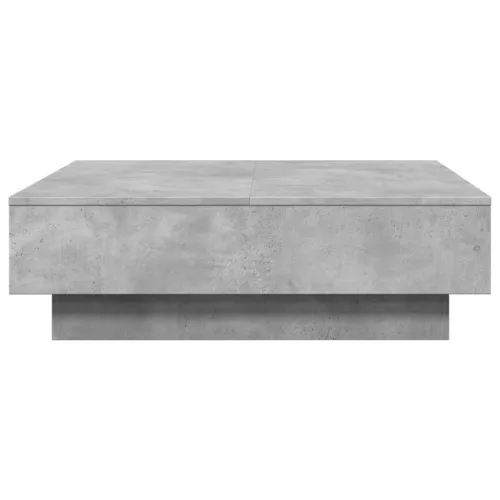 Betonszürke szerelt fa dohányzóasztal 90 x 90 x 28 cm