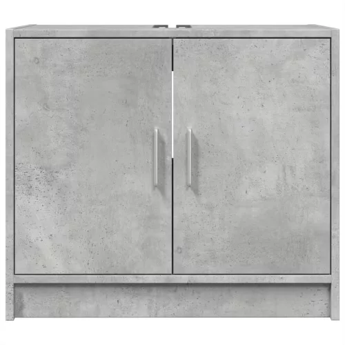 Betonszürke szerelt fa mosdószekrény 63 x 29 x 55 cm