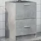 Betonszürke szerelt fa mosdószekrény 40 x 37 x 59 cm