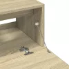 Sonoma tölgy színű szerelt fa mosdószekrény 59 x 37 x 59 cm