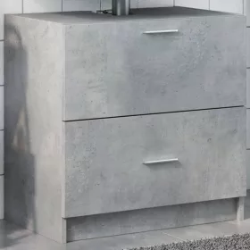 Betonszürke szerelt fa mosdószekrény 59 x 37 x 59 cm
