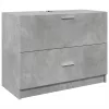 Betonszürke szerelt fa mosdószekrény 78 x 37 x 59 cm