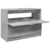 Betonszürke szerelt fa mosdószekrény 78 x 37 x 59 cm