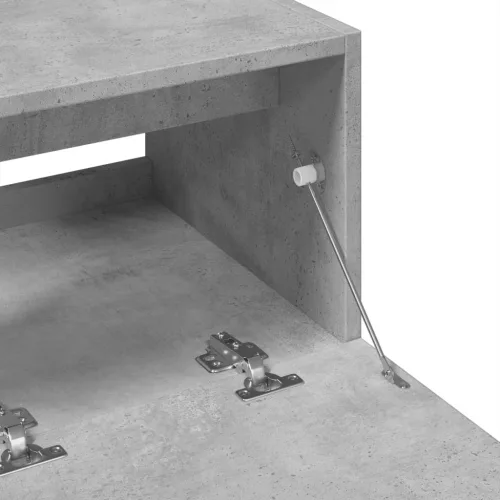 Betonszürke szerelt fa mosdószekrény 78 x 37 x 59 cm