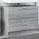 Szürke sonoma színű szerelt fa mosdószekrény 78 x 37 x 59 cm