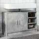 Betonszürke szerelt fa mosdószekrény 90 x 29 x 55 cm