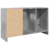 Betonszürke szerelt fa mosdószekrény 90 x 29 x 55 cm