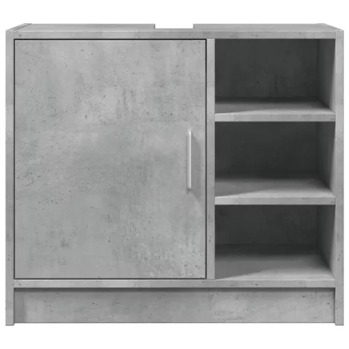 Betonszürke szerelt fa mosdószekrény 63 x 29 x 55 cm