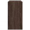 Barna tölgy színű szerelt fa mosdószekrény 63 x 29 x 55 cm
