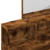 Füstös tölgy színű fésülködőasztal tükörrel 80 x 41 x 144,5 cm