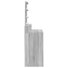 Szürke sonoma színű fésülködőasztal LED-del 80 x 41 x 144,5 cm