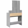 Szürke sonoma színű fésülködőasztal LED-del 80 x 41 x 144,5 cm