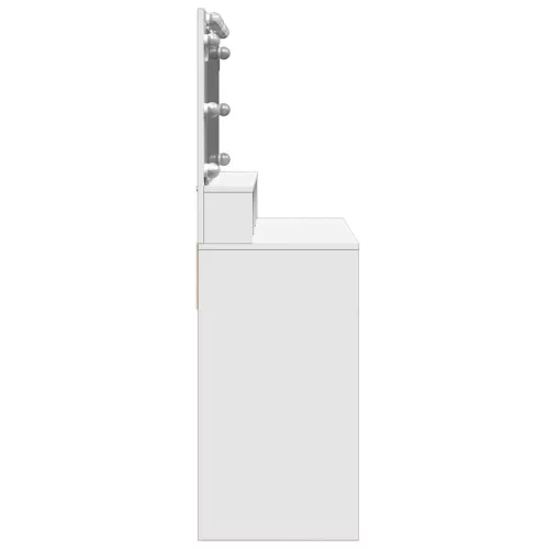 Fehér fésülködőasztal LED-del 80 x 41 x 134,5 cm