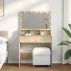 Sonoma tölgy színű fésülködőasztal LED-del 80 x 41 x 134,5 cm