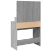 Szürke sonoma színű fésülködőasztal LED-del 80 x 41 x 134,5 cm
