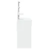 Fehér fésülködőasztal LED-del 100 x 40 x 130 cm