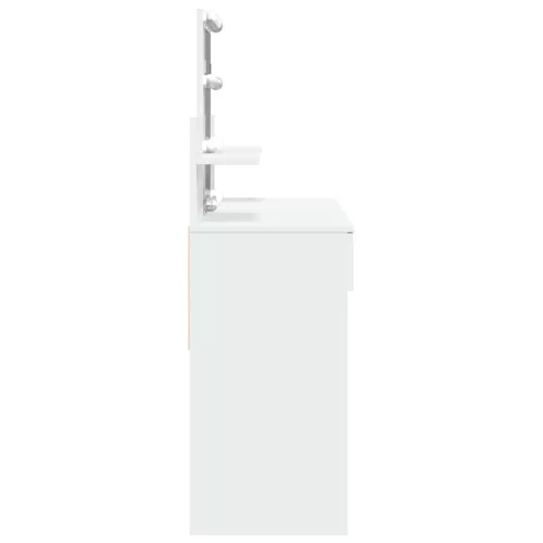 Fehér fésülködőasztal LED-del 100 x 40 x 130 cm