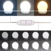 Fehér fésülködőasztal LED-del 100 x 40 x 130 cm