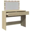 Sonoma tölgy színű fésülködőasztal LED-del 100 x 40 x 120 cm