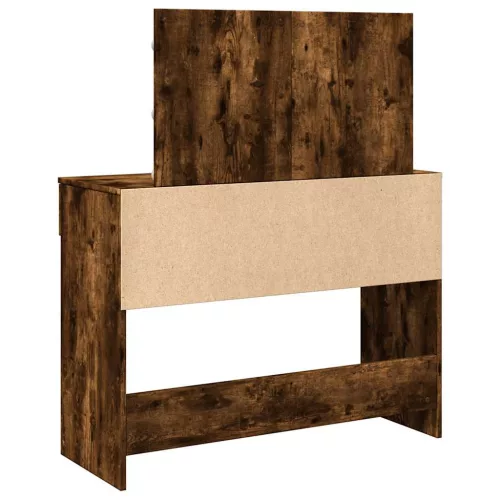 Füstös tölgy színű fésülködőasztal LED-del 100 x 40 x 120 cm