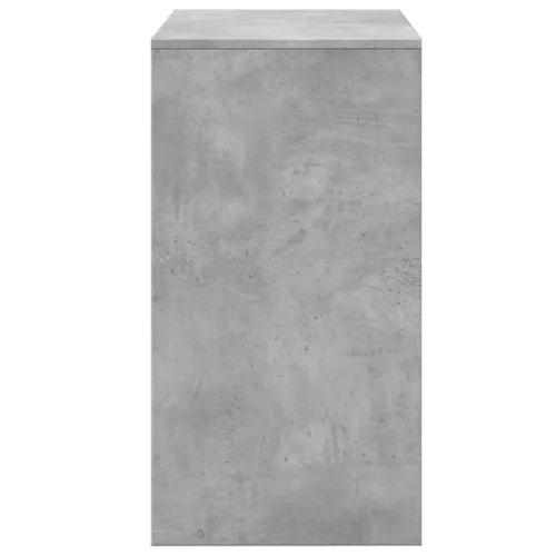 Betonszürke fésülködőasztal és ülőke 60 x 40 x 113,5 cm