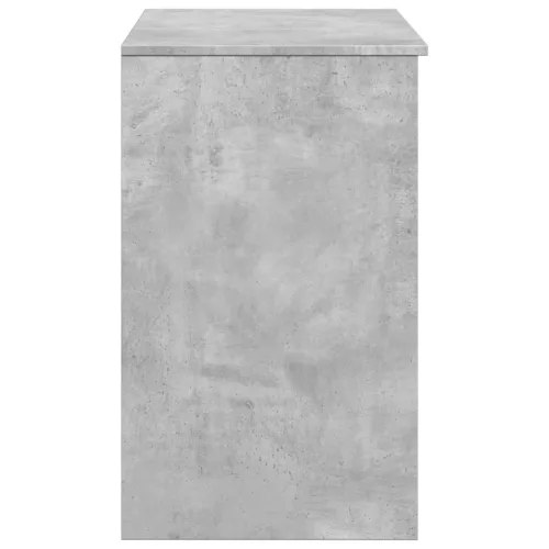 Betonszürke fésülködőasztal tükörrel 73 x 46,5 x 120 cm