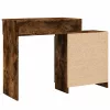 Füstös tölgy színű LED-es fésülködőasztal 115 x 37 x 110,5 cm